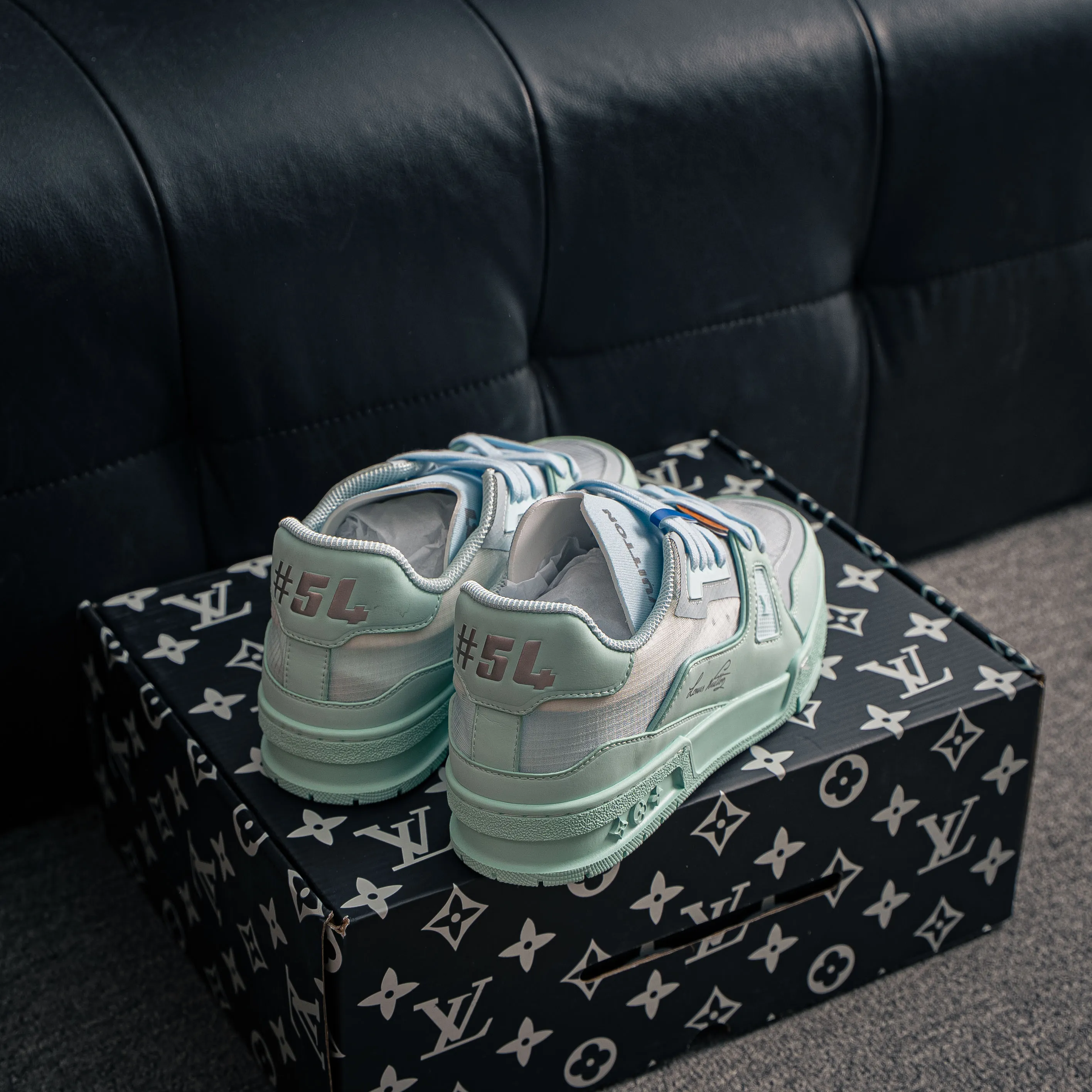 【YS 】 Premium LOUIS VUITTON Tilted Series｜2026 Breathable Series LV Tilted Low Sneakers Series Low-Top Retro Skate Shoes Men Shoes｜